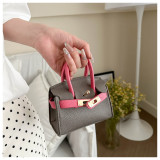 Color blocking mini crossbody red envelope