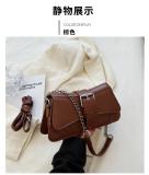 Chain armpit bag diagonal cross small square bag