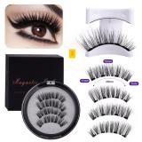 Simulated waterproof magnetic suction false eyelash set