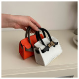 Color blocking mini crossbody red envelope