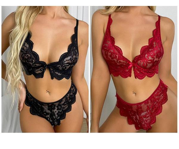 Lace Erotic Two Piece Set