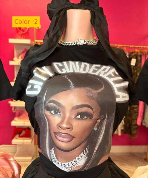 Versatile women's printed T-shirt