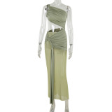 Mesh ribbon dress