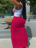 2-piece vest and long skirt set