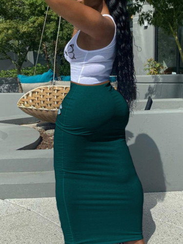 2-piece vest and long skirt set