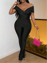 Big V-neck 2-piece set