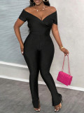 Big V-neck 2-piece set