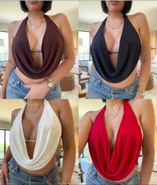 Strap bra one-piece double-layer two-piece set