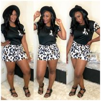 Leopard print two-piece set Leopard print two-piece set