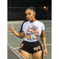 Two printed casual short sleeves Two printed casual short sleeves