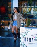 Single breasted temperament printed shirt