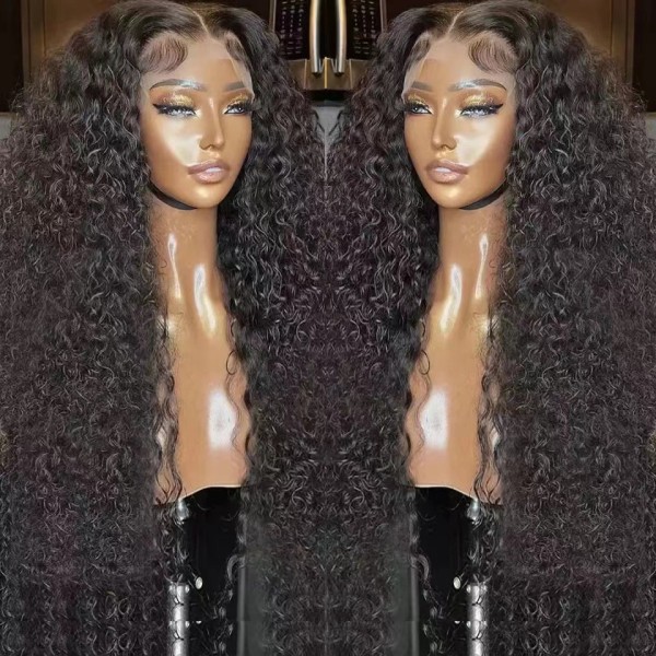 Small roll wig with lace headband in front
