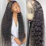Small roll wig with lace headband in front
