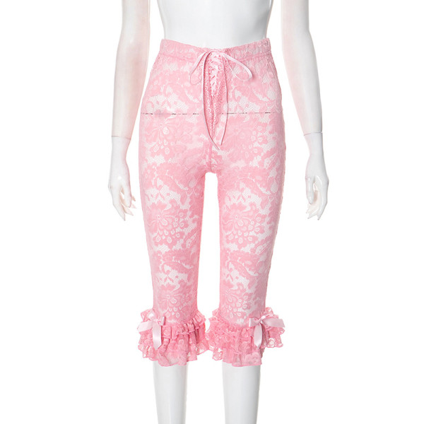 Lace casual pants