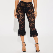 Lace casual pants
