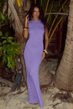 Sleeveless backless fishtail dress beach cover shirt