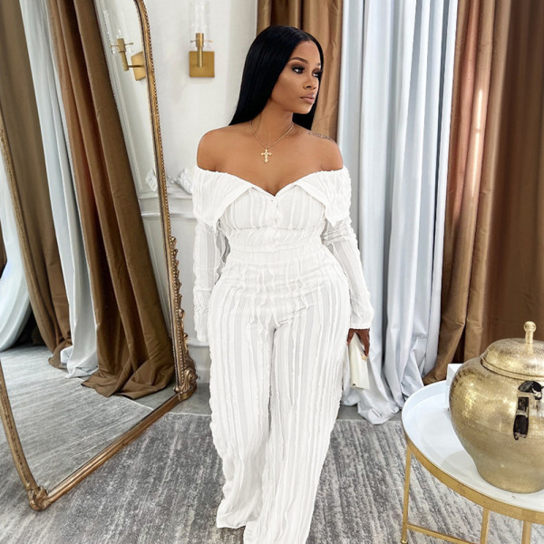 One character lapel wavy long sleeved suit