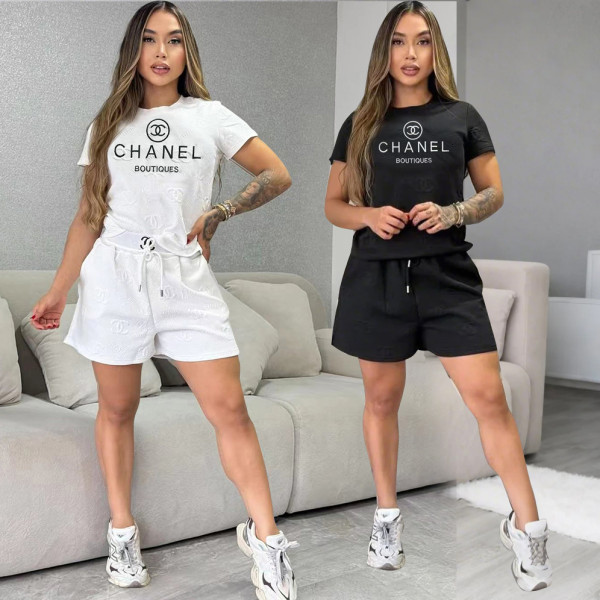 Steel pressure high-end set embroidery two-piece set