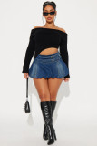 Denim shorts