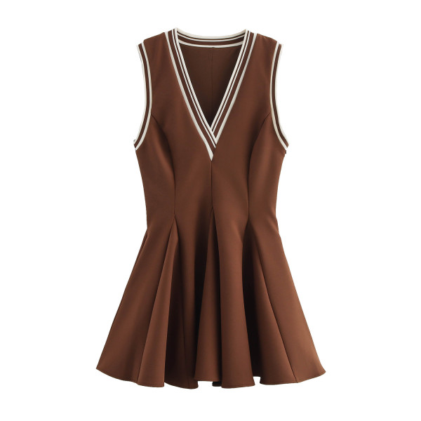 Sleeveless V-neck dress