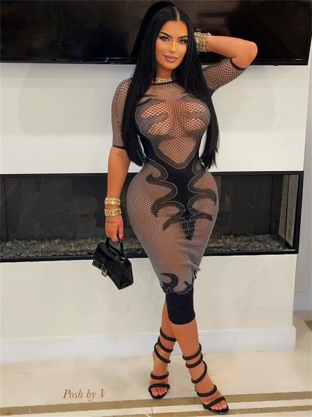 High needle fun sleepwear, thick and wearable dress