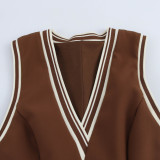 Sleeveless V-neck dress