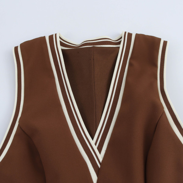 Sleeveless V-neck dress