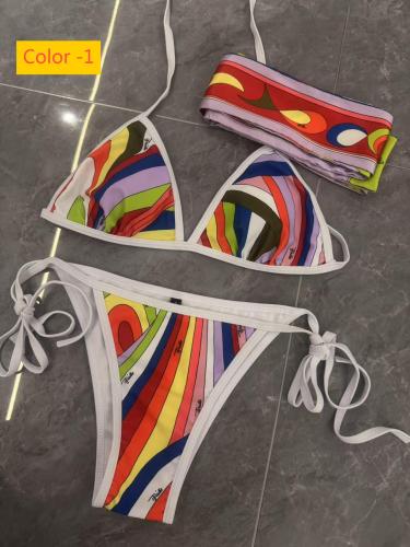 One-piece split bikini swimsuit