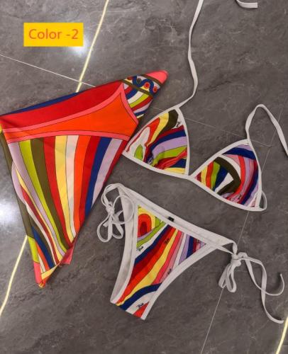 One-piece split bikini swimsuit