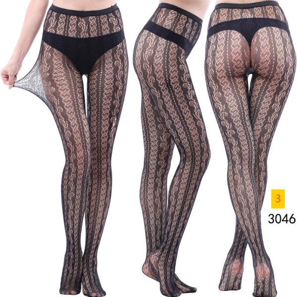 Jacquard lace hollow pantyhose fishing net socks