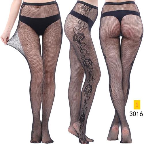 Jacquard lace hollow pantyhose fishing net socks