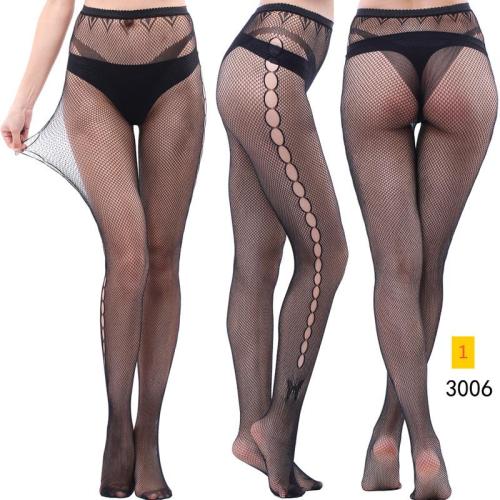Jacquard lace hollow pantyhose fishing net socks