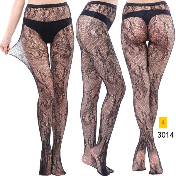 Jacquard lace hollow pantyhose fishing net socks