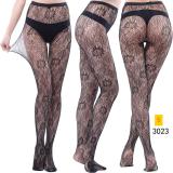 Jacquard lace hollow pantyhose fishing net socks