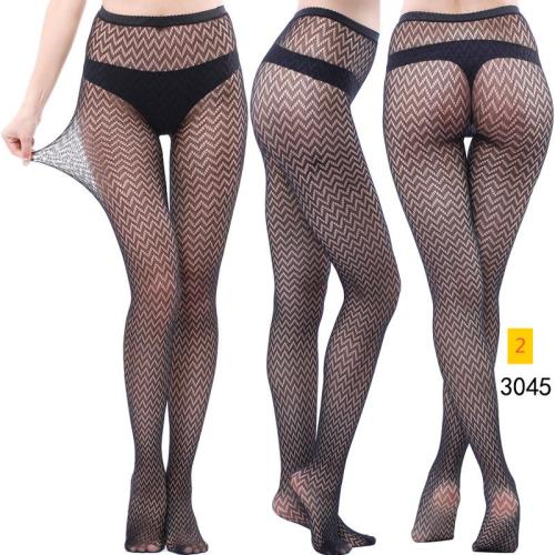 Jacquard lace hollow pantyhose fishing net socks