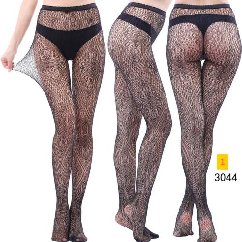 Jacquard lace hollow pantyhose fishing net socks