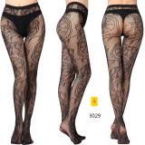 Jacquard lace hollow pantyhose fishing net socks