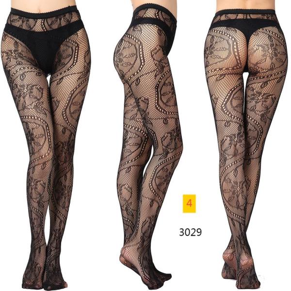 Jacquard lace hollow pantyhose fishing net socks