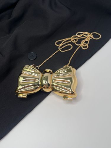 Mini acrylic bow mini lipstick crossbody bag