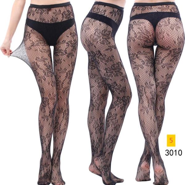 Jacquard lace hollow pantyhose fishing net socks