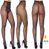 Jacquard lace hollow pantyhose fishing net socks