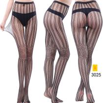 Jacquard lace hollow pantyhose fishing net socks