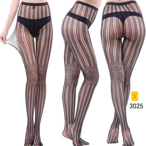 Jacquard lace hollow pantyhose fishing net socks