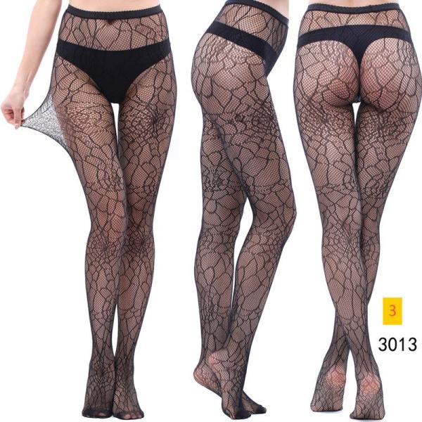 Jacquard lace hollow pantyhose fishing net socks