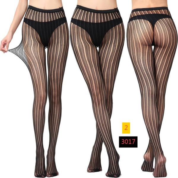 Jacquard lace hollow pantyhose fishing net socks