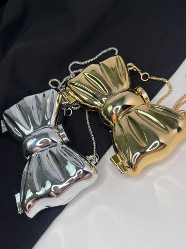 Mini acrylic bow mini lipstick crossbody bag