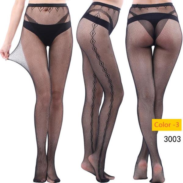 Jacquard lace hollow pantyhose fishing net socks