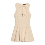 Bow shaped sleeveless dress