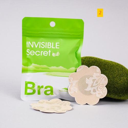 Disposable non-woven breast patch invisible chest patch (10 pieces of lace fabric)