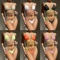 Love Drawstring Strap Hard Cup Bikini Swimsuit Love Drawstring Strap Hard Cup Bikini Swimsuit